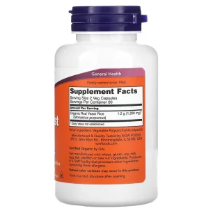 Red Yeast Rice 600mg (120) - Now Foods