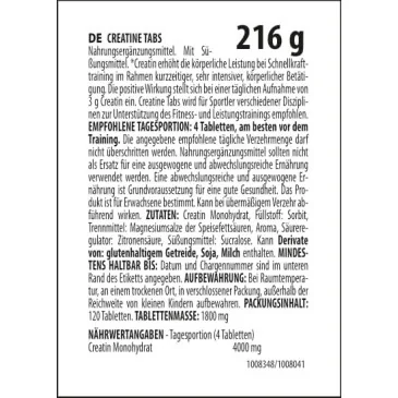 Creatine Tabs d'Activlab pas cher - Nutriwellness