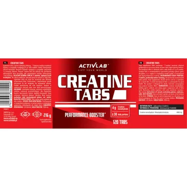 Creatine Tabs d'Activlab pas cher - Nutriwellness