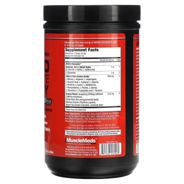Amino Decanate Energy, Strawberry Kiwi - 396 grams de MuscleMeds