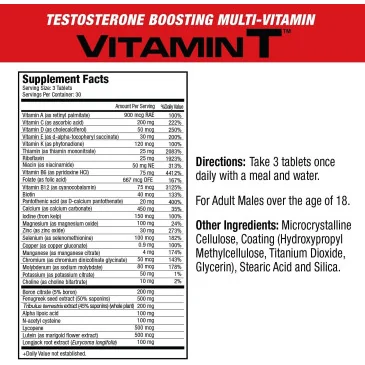 Vitamin T - 90 tablets de MuscleMeds pas cher - Nutriwellness