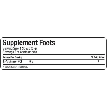 Arginine HCl - 400 grams d'AllMax Nutrition pas cher - Nutriwellness