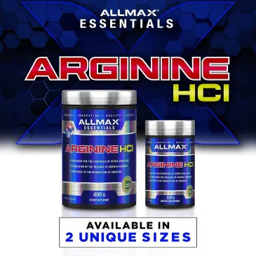 Arginine HCl - 400 grams d'AllMax Nutrition pas cher - Nutriwellness