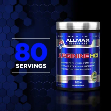 Arginine HCl - 400 grams d'AllMax Nutrition pas cher - Nutriwellness