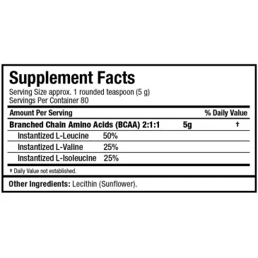 BCAA 2:1:1 - 400 grams d'AllMax Nutrition pas cher - Nutriwellness