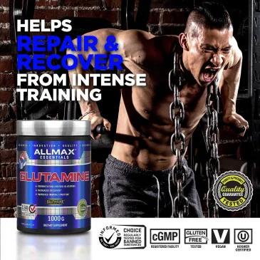 Glutamine - 400 grams d'AllMax Nutrition pas cher - Nutriwellness