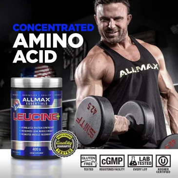 Leucine +, 5000mg - 400 grams d'AllMax Nutrition pas cher