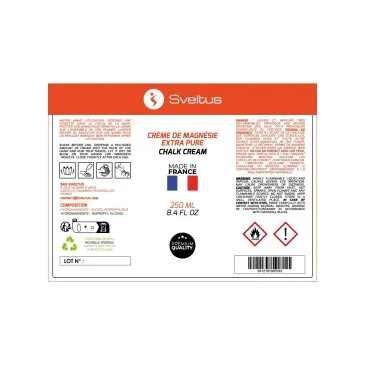 Crème De Magnésie - 250ml de Sveltus pas cher - Nutriwellness