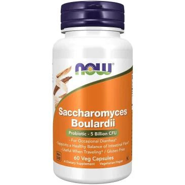 Saccharomyces Boulardii - 60 vcaps NOW Foods pas cher - Nutriwellness