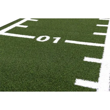 Piste en gazon - 15m x 1m Vert - Curled (poils courts) pas cher