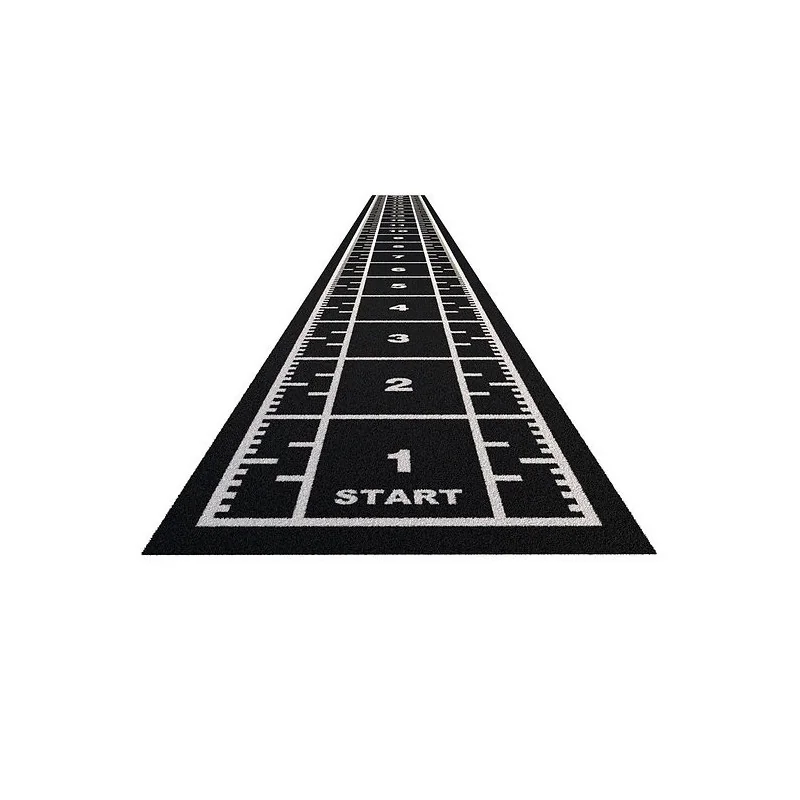 Piste en gazon - 20m x 2m Noir - Curled (poils courts) Piste en gazon - 20m x 2m Noir - Curled (poils courts)