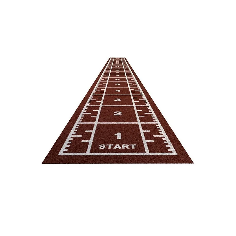 Piste en gazon - 20m x 2m Rouge - Curled (poils courts) Piste en gazon - 20m x 2m Rouge - Curled (poils courts)