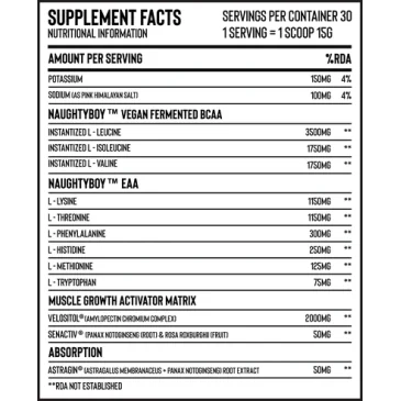 Illmatic EAA - 450 grams de Naughty Boy pas cher - Nutriwellness