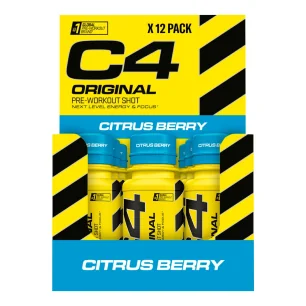 C4 Original Pre-Workout Shot - 12 x 60 ml de Cellucor pas cher