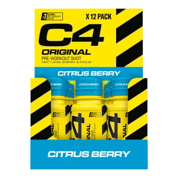 C4 Original Pre-Workout Shot - 12 x 60 ml de Cellucor pas cher
