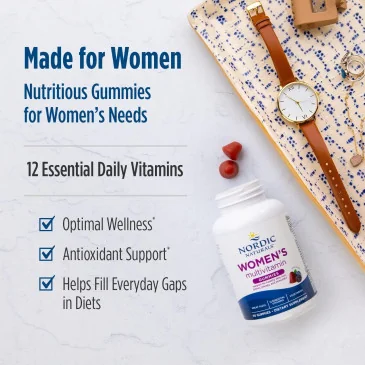 Women's Multivitamin Gummies, Mixed Berry 60 gummies Nordic Naturals