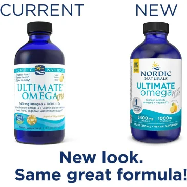 Ultimate Omega Xtra - 3400mg Lemon - 237 ml Nordic Naturals pas cher