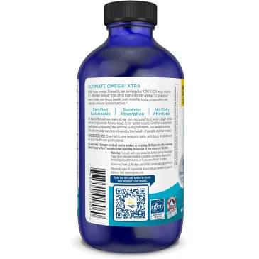 Ultimate Omega Xtra - 3400mg Lemon - 237 ml Nordic Naturals pas cher