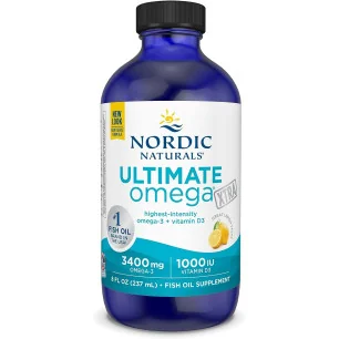 Ultimate Omega Xtra - 3400mg Lemon - 237 ml Nordic Naturals pas cher