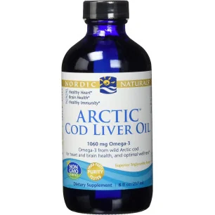 Arctic Cod Liver Oil - 1060mg Unflavored - 237 ml de Nordic Naturals