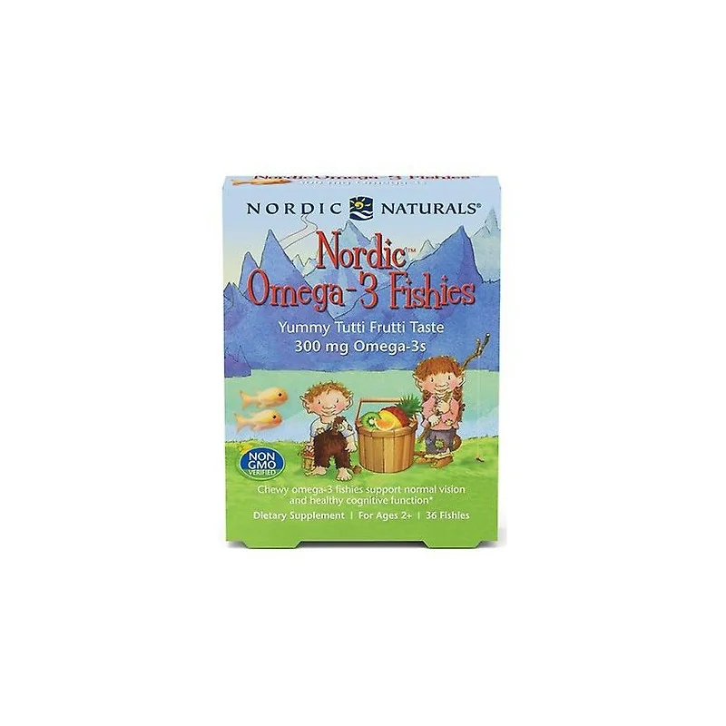 Nordic Omega-3 Fishies, 300mg Yummy Tutti Frutti Taste - 36 fishies - Nordic Naturals