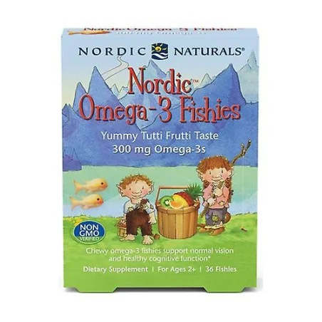 Nordic Omega-3 Fishies, 300mg Yummy Tutti Frutti Taste