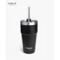 Bohtal Double Insulated Travel Mug with Straw, Black - 600ml - SmartShake