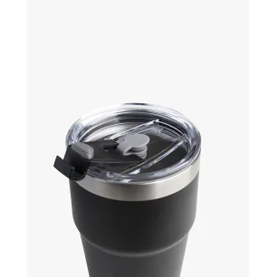 Bohtal Double Insulated Travel Mug with Straw, Black - 600ml - SmartShake