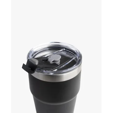 Bohtal Double Insulated Travel Mug with Straw, Black 600ml SmartShake