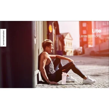 Shaker Lite Series - Cotton Pink - 1000 ml de SmartShake pas cher