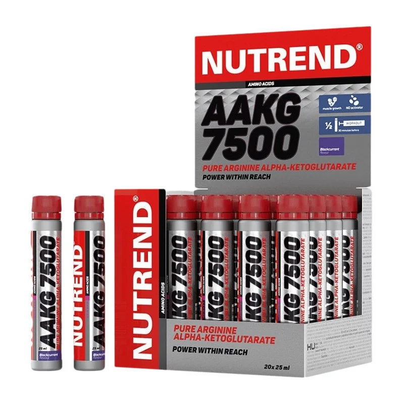 AAKG 7500, Blackcurrant - 20 x 25 ml - Nutrend