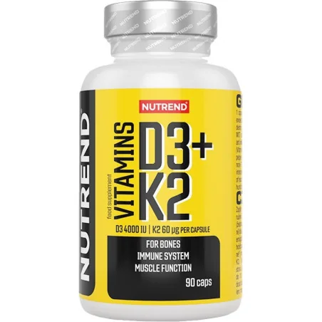 Vitamines D3 + K2 - 90 gélules de Nutrend pas cher - Nutriwellness