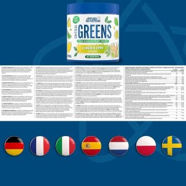 Critical Greens - 150 grams d'Applied Nutrition - Nutriwellness