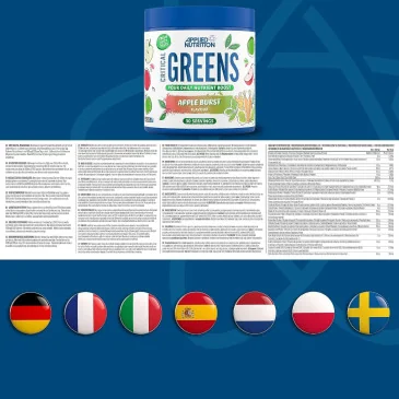 Critical Greens - 150 grams d'Applied Nutrition - Nutriwellness