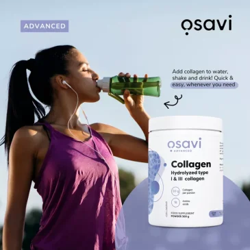 Collagen Peptides - Hydrolyzed Type 1 & 3 - 300 grams d'Osavi