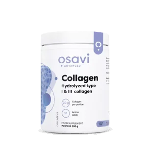 Collagen Peptides - Hydrolyzed Type 1 & 3 - 300 grams d'Osavi