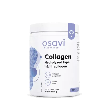 Collagen Peptides - Hydrolyzed Type 1 & 3 - 300 grams d'Osavi