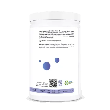 Collagen Peptides - Hydrolyzed Type 1 & 3 - 600 grams d'Osavi