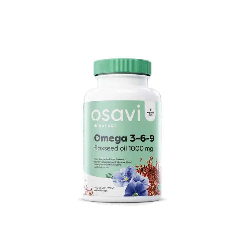 Omega 3-6-9 Flaxseed Oil - 1000mg - Osavi