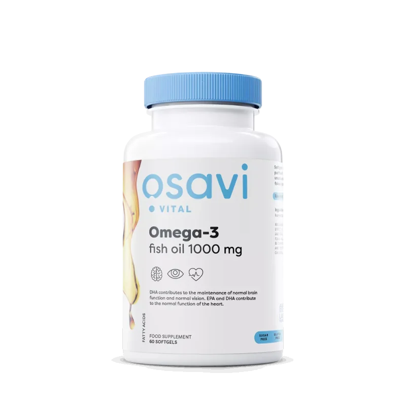 Omega-3 Fish Oil Molecularly Distilled - 1000mg - Osavi