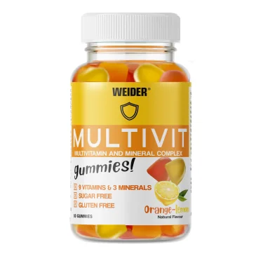Multivit, Orange Lemon - 80 gummies de Weider pas cher - Nutriwellness