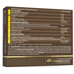 Beta-Solar Sport Edition - 30 gélules - Olimp Sport Nutrition