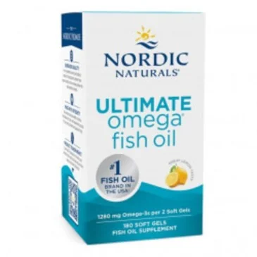 Ultimate Omega - 1280mg Lemon Flavor - 180 softgels Nordic Naturals