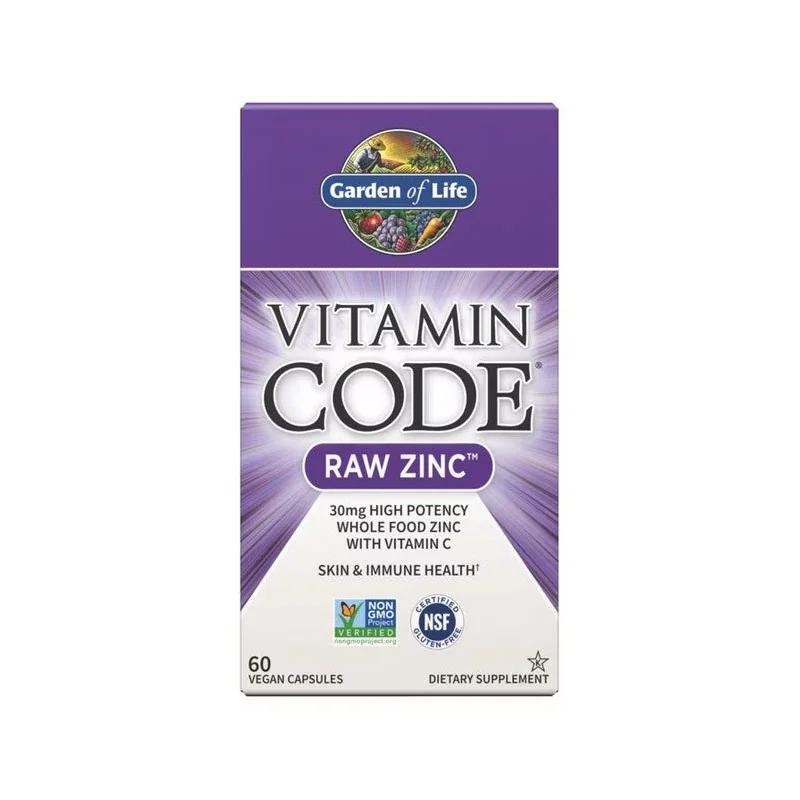 Vitamin Code Raw Zinc - 60 vegan caps - Garden of Life