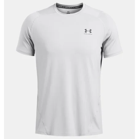 Haut à manches courtes HeatGear® Fitted Graphic Under Armour pas cher