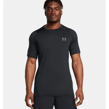 Haut à manches courtes HeatGear® Fitted Graphic Black Under Armour