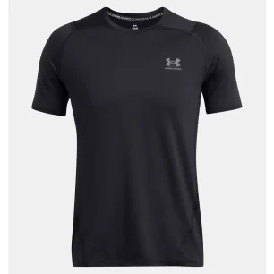 Haut à manches courtes HeatGear® Fitted Graphic Black Under Armour