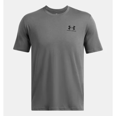 Haut à manches courtes Gray Sportstyle Left Chest d'Under Armour