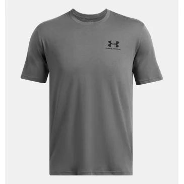 Haut à manches courtes Gray Sportstyle Left Chest d'Under Armour