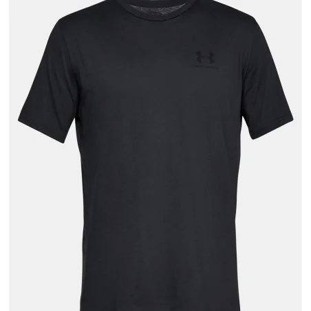Haut à manches courtes Black Sportstyle Left Chest d'Under Armour